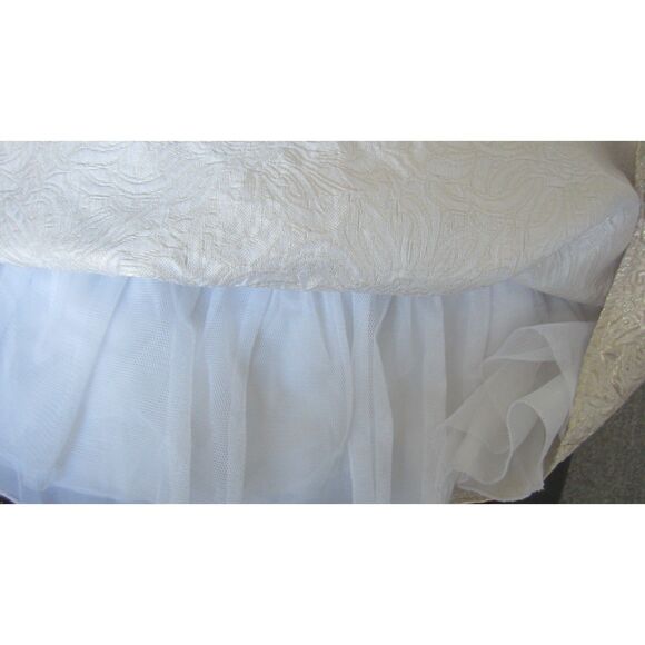 ADORABLE SWEET CHARMERS GOLD LAME BROCADE DRESS W/ RHINESTONE BELT 4/4T - Picture 6 of 7